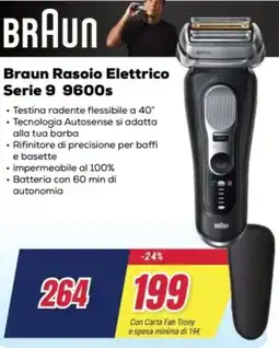 Trony Braun Rasoio Elettrico Serie 9 9600s offerta