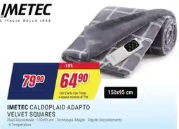 Trony Imetec caldoplaid adapto velvet squares offerta