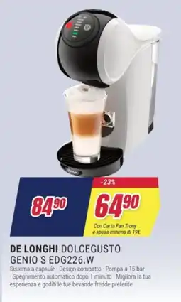 Trony DE LONGHI DOLCEGUSTO GENIO S EDG226.W offerta