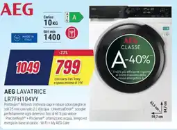 Trony AEG LAVATRICE LR7FH104VY offerta