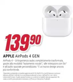 Trony APPLE AirPods 4 GEN offerta