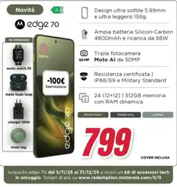 Trony motorola edge 70 offerta