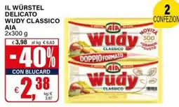 Il Gigante Il würstel delicato wudy classico AIA offerta