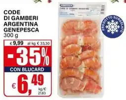 Il Gigante Code di gamberi argentina genepesca offerta
