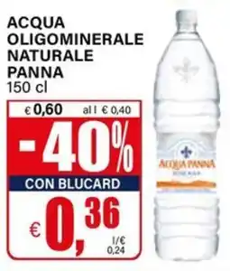 Il Gigante Acqua oligominerale naturale PANNA offerta