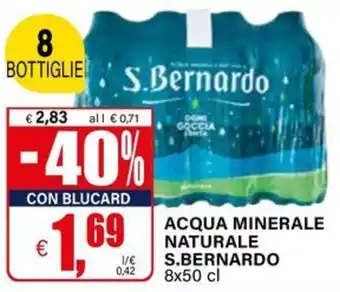 Il Gigante Acqua minerale naturale S.BERNARDO offerta