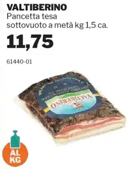 GrosMarket VALTIBERINO Pancetta tesa sottovuoto a metà offerta