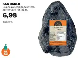 GrosMarket SAN CARLO Guanciale con pepe intero sottovuoto offerta
