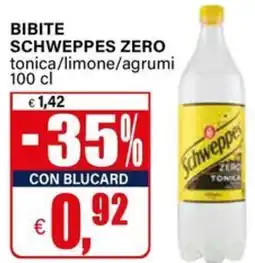 Il Gigante Bibite schweppes zero tonica/limone/agrumi offerta