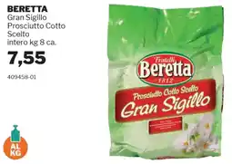 GrosMarket BERETTA Gran Sigillo Prosciutto Cotto Scelto intero offerta