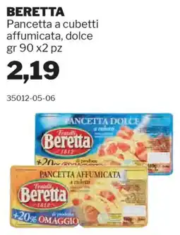 GrosMarket BERETTA Pancetta a cubetti affumicata, dolce offerta