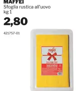 GrosMarket MAFFEI Sfoglia rustica all'uovo offerta