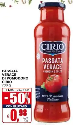 Il Gigante Passata verace di pomodoro CIRIO offerta