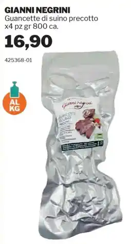 GrosMarket GIANNI NEGRINI Guancette di suino precotto offerta