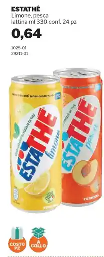 GrosMarket ESTATHÉ Limone, pesca lattina offerta