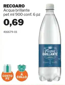 GrosMarket RECOARO Acqua brillante pet offerta