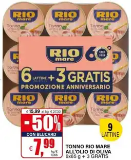 Il Gigante Tonno rio mare all'olio di oliva offerta