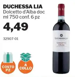 GrosMarket DUCHESSA LIA Dolcetto d'Alba doc offerta