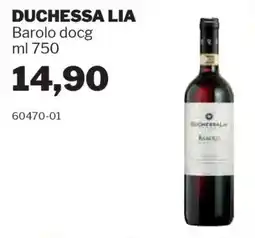 GrosMarket DUCHESSA LIA Barolo docg offerta