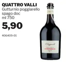GrosMarket QUATTRO VALLI Gutturnio poggiarello spago doc offerta