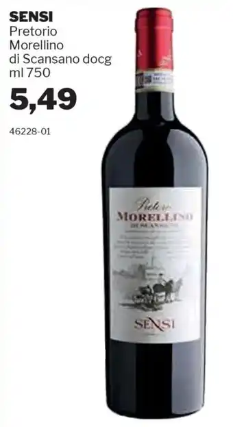 GrosMarket SENSI Pretorio Morellino di Scansano docg offerta