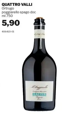 GrosMarket QUATTRO VALLI Ortrugo poggiarello spago doc offerta