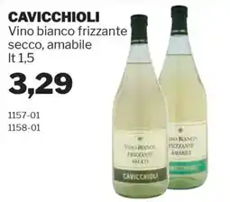 GrosMarket CAVICCHIOLI Vino bianco frizzante secco, amabile offerta