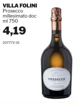 GrosMarket VILLA FOLINI Prosecco millesimato doc offerta
