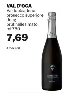 GrosMarket VAL D'OCA Valdobbiadene prosecco superiore docg brut millesimato offerta
