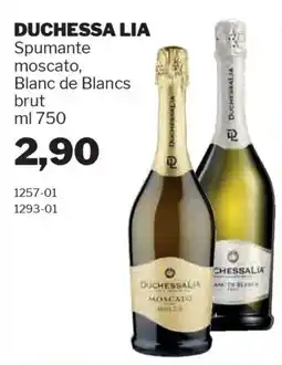 GrosMarket DUCHESSA LIA Spumante moscato, Blanc de Blancs brut offerta