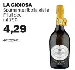 GrosMarket LA GIOIOSA Spumante ribolla gialla Friuli doc offerta
