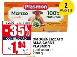 Il Gigante Omogeneizzato alla carne PLASMON offerta