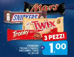 Extra Supermercati Ferrero tronky/mars/ snickers/twix offerta