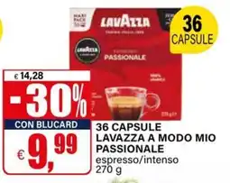 Il Gigante 36 capsule lavazza a modo mio passionale espresso/intenso offerta