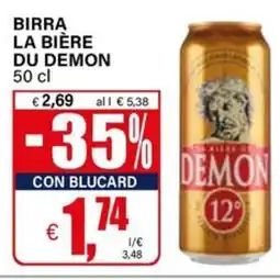 Il Gigante Birra la bière DU DEMON offerta