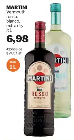 GrosMarket MARTINI Vermouth rosso, bianco, extra dry offerta