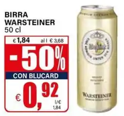 Il Gigante Birra WARSTEINER offerta