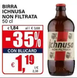 Il Gigante Birra ichnusa non filtrata offerta