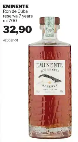 GrosMarket EMINENTE Ron de Cuba reserva 7 years offerta
