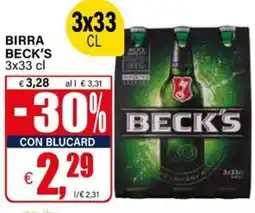Il Gigante Birra BECK'S offerta