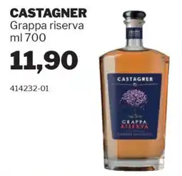 GrosMarket CASTAGNER Grappa riserva offerta