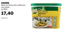 GrosMarket KNORR Mise en Place allo zafferano per pasta offerta