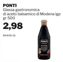 GrosMarket PONTI Glassa gastronomica di aceto balsamico di Modena igp offerta