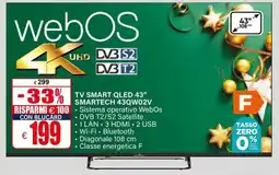 Il Gigante TV SMART QLED 43″ SMARTECH 43QW02V offerta