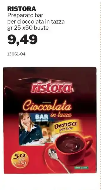 GrosMarket RISTORA Preparato bar per cioccolata in tazza offerta