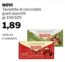 GrosMarket NOVI Tavolette di cioccolato offerta