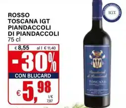 Il Gigante Rosso toscana igt piandaccoli di piandaccoli offerta