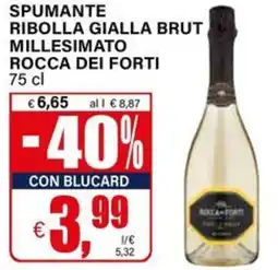 Il Gigante Spumante ribolla gialla brut millesimato rocca dei forti offerta