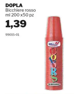 GrosMarket DOPLA Bicchiere rosso offerta