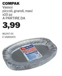 GrosMarket COMPAK Vassoi piccoli, grandi, maxi offerta